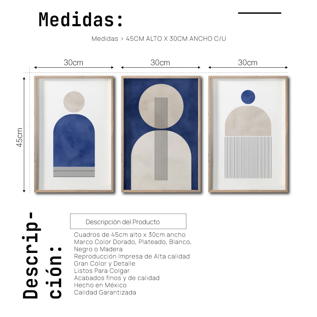 Set Cuadros Decorativos Abstract Colors 001