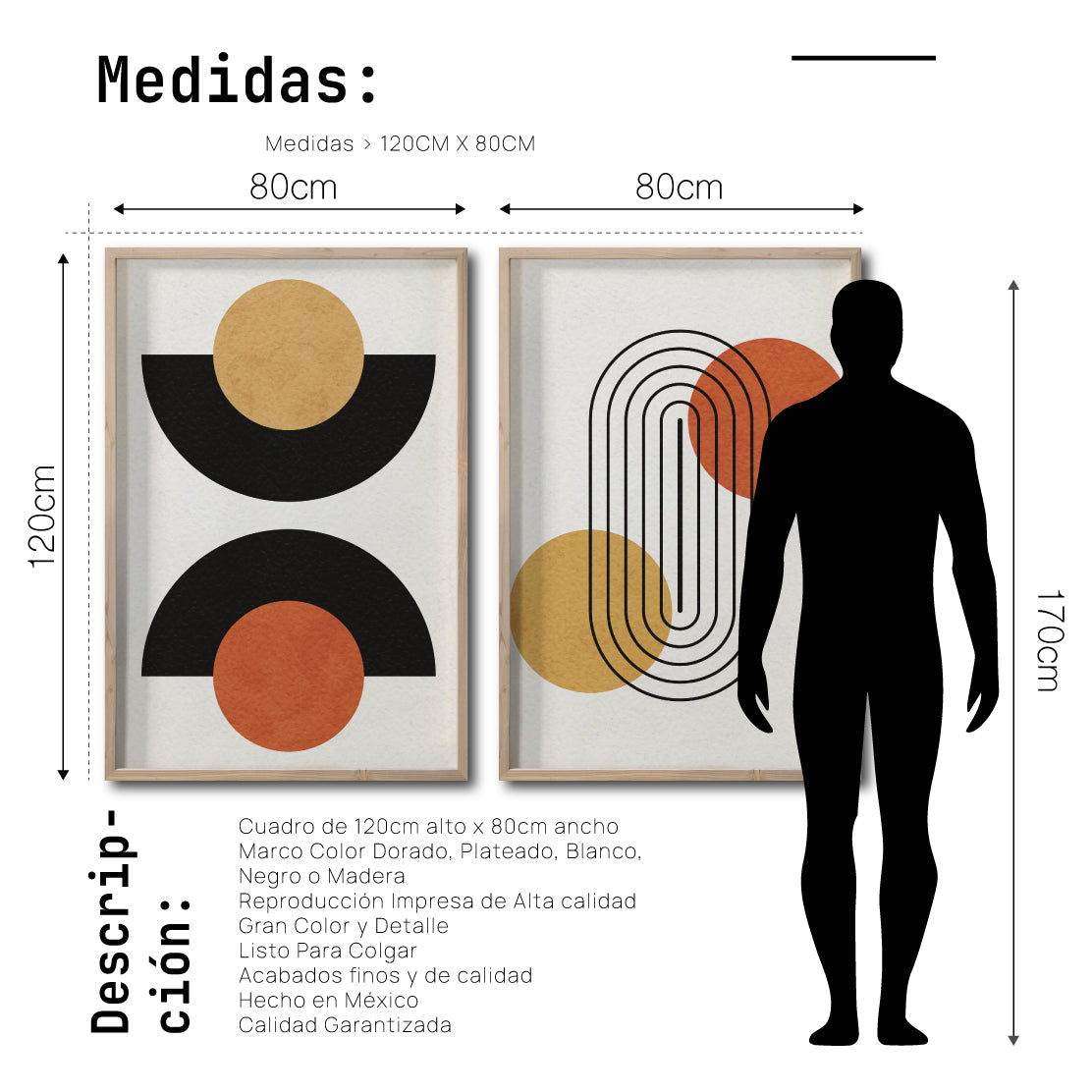 Set Cuadros Decorativos Abstract Colors 039